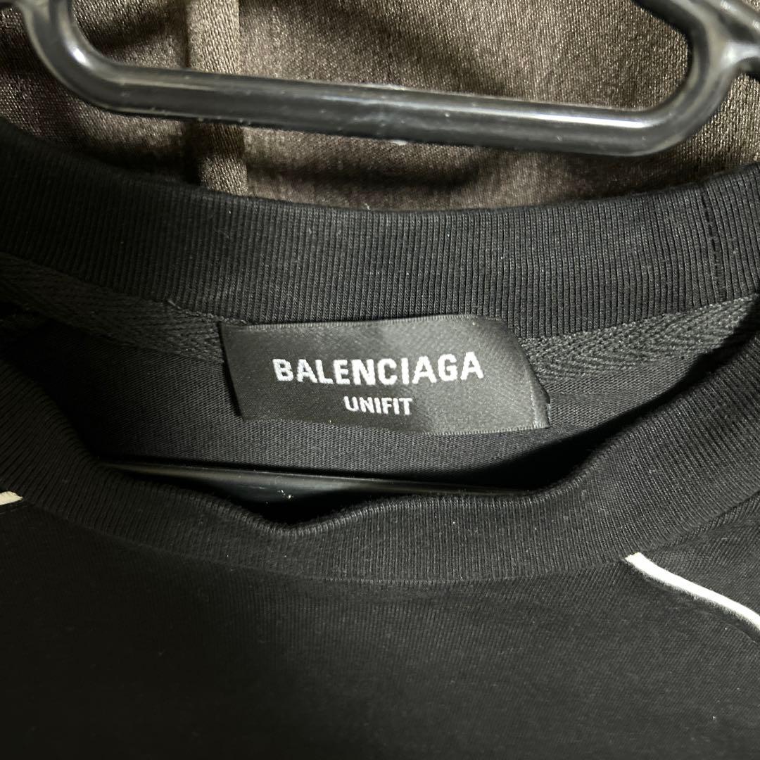 balenciaga サッカーシャツ ブラック 10 PARIS