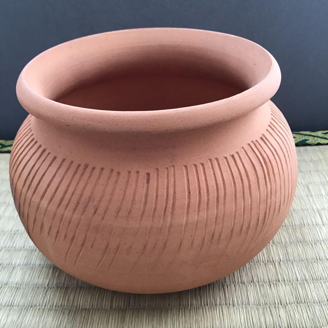 茶道具　ハンネラ建水　八幡窯　堀野証嗣作　栞　共箱　S153KS