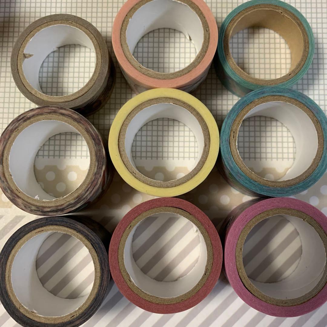 作家系もの9本マスキングテープ　セット　オカッパラバー様今井キラ様など