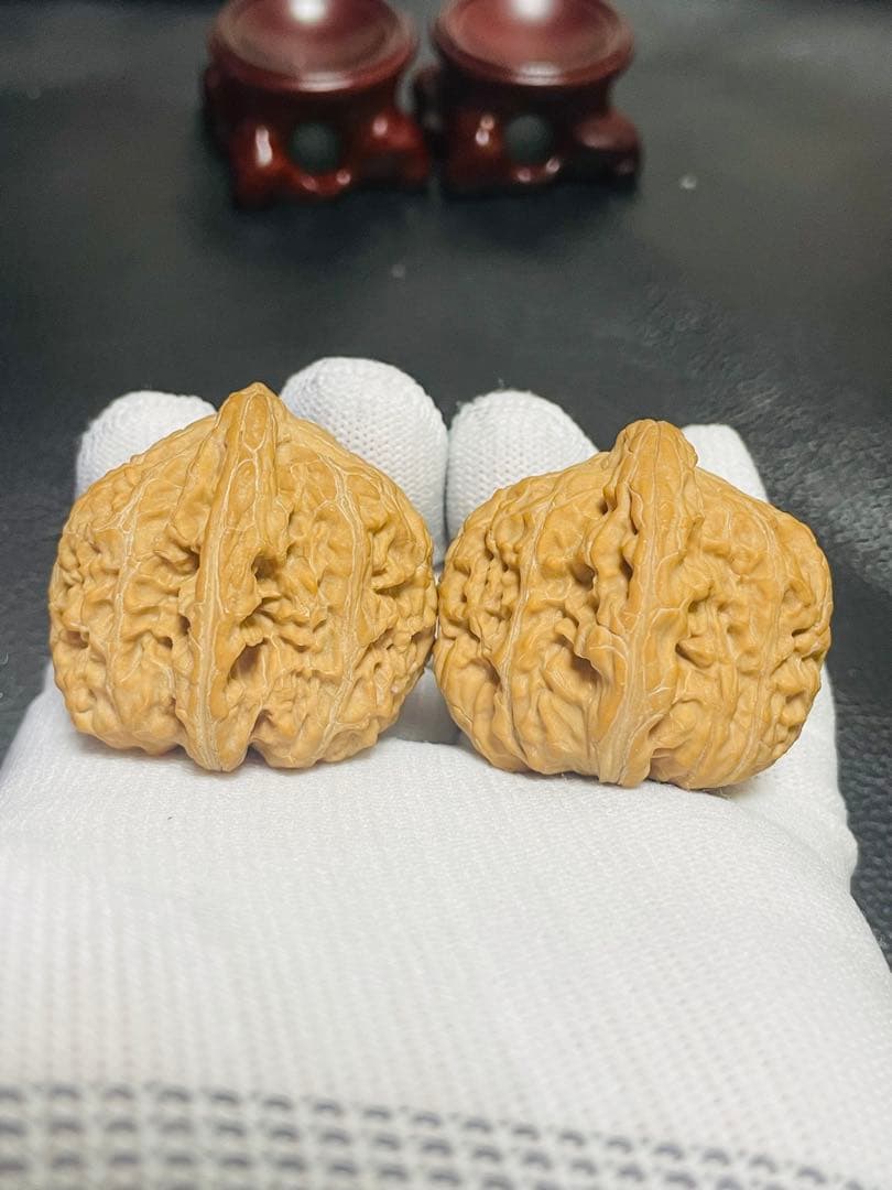 No.413❤️遊ぶクルミ文玩核桃 希少変高級種山平底锅（フライパン)