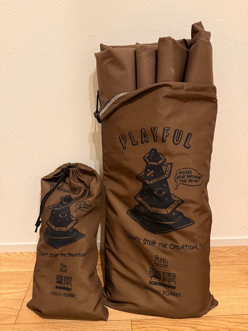 thearth 幕男 ちゃ タープ・ガイロープ本体 収納袋付き