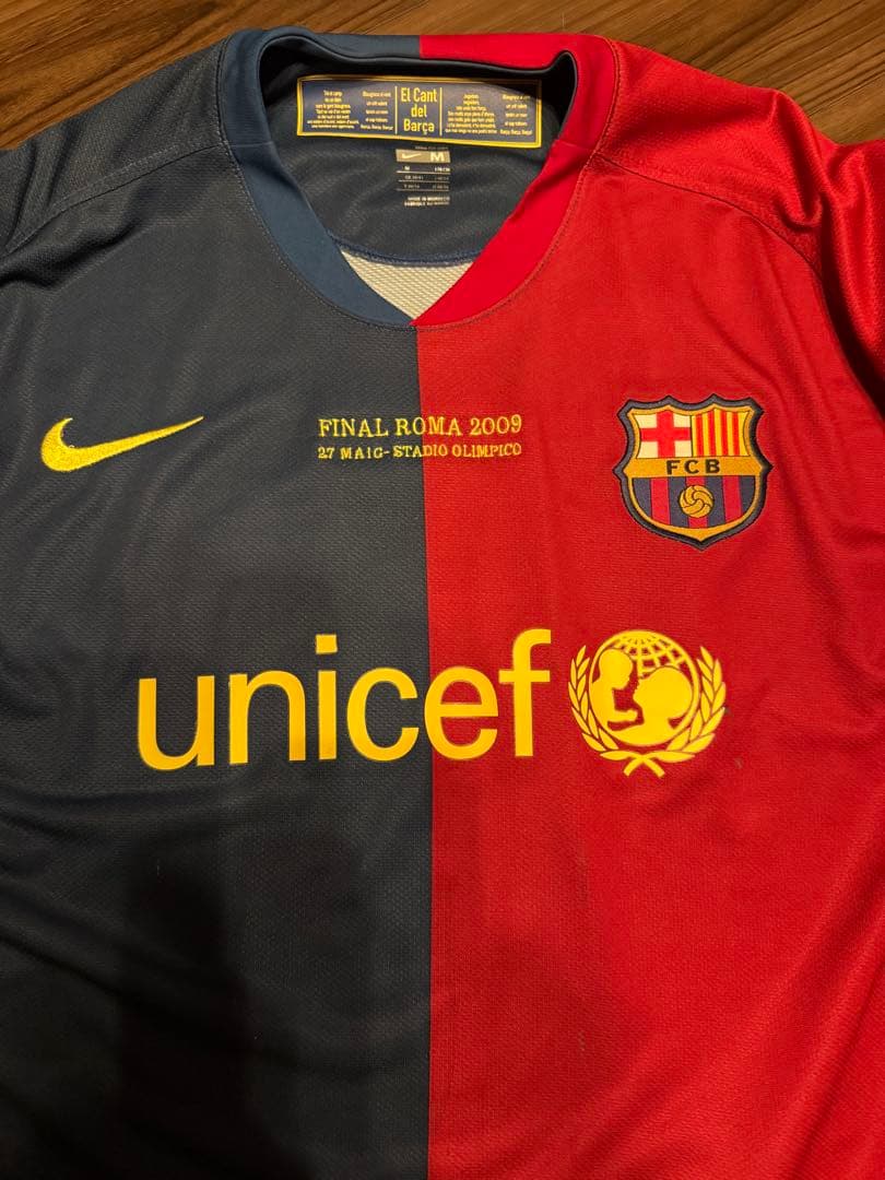 バルセロナ　メッシ　ユニフォーム　M　チャンピオンズリーグ　ローマ　2009