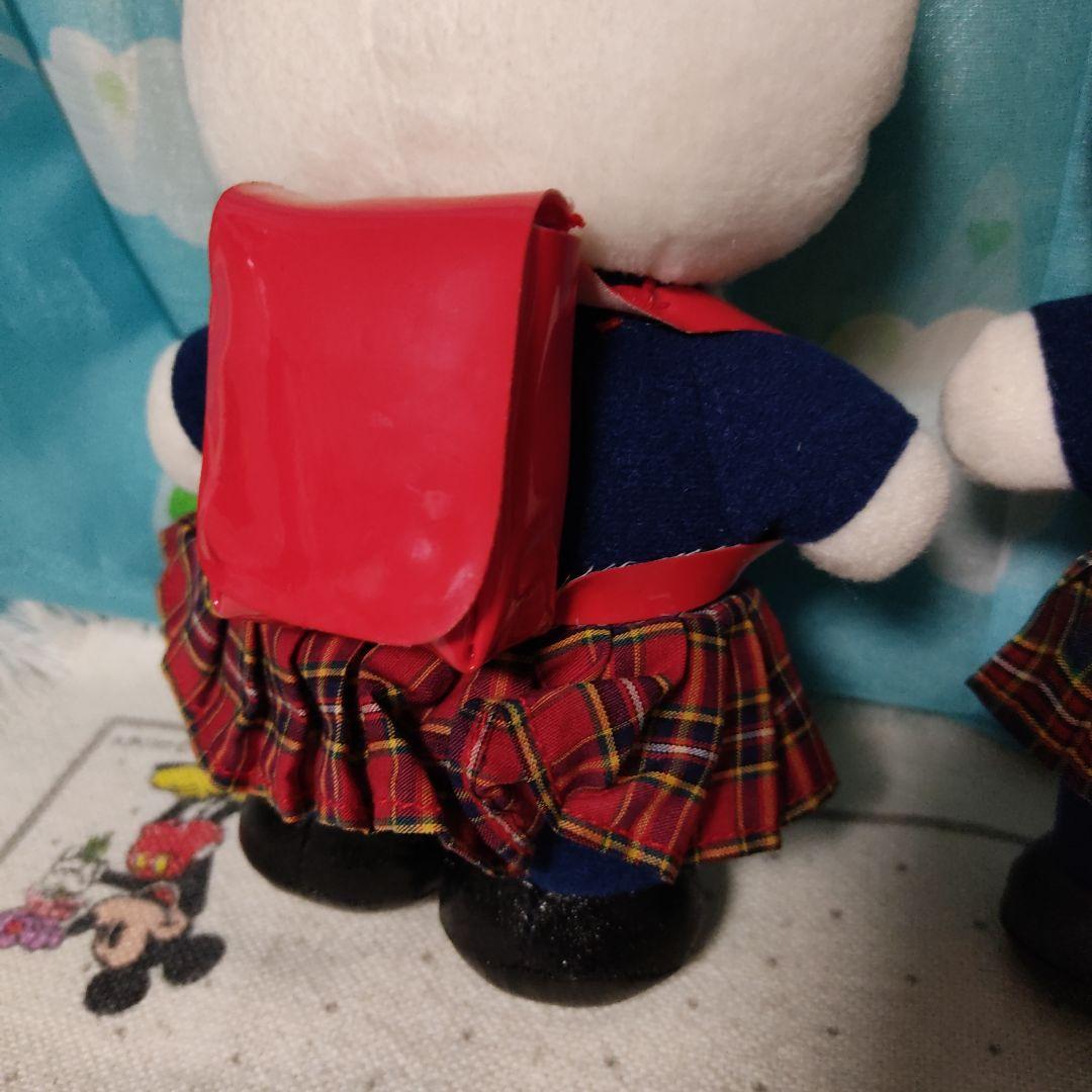 ⚠️劣化あり⚠️キティ ミミィ ぬいぐるみ レトロ 制服 ランドセル