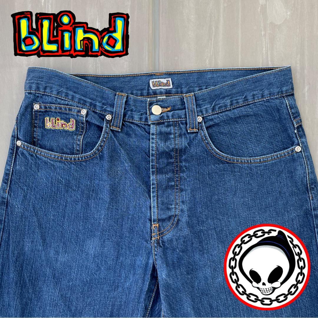 【90年代USA製】レア初期 BLIND ブラインド デニム オールドスケート