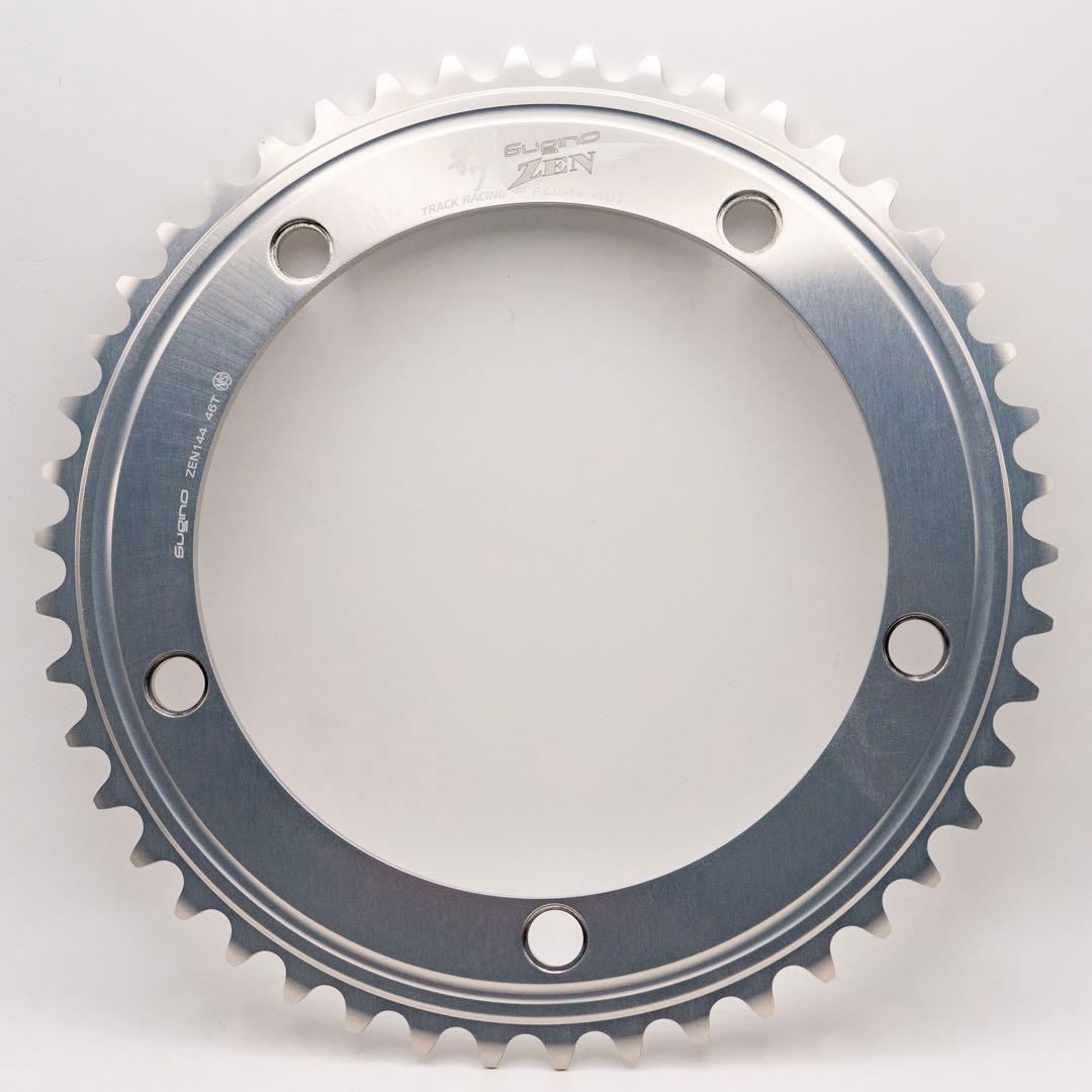 SUGINO ZEN チェーンリング NJS 46T PCD144 新型シルバー