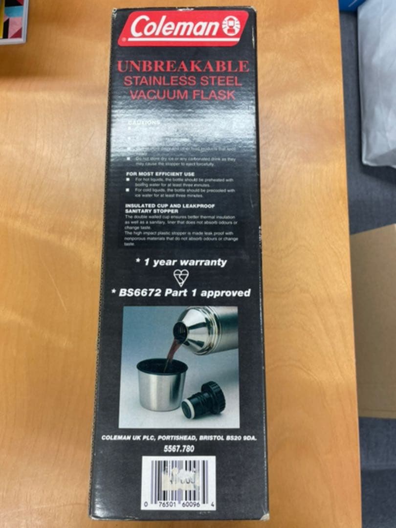 レア！UKコールマン　水筒　美品　箱付き　coleman　UK
