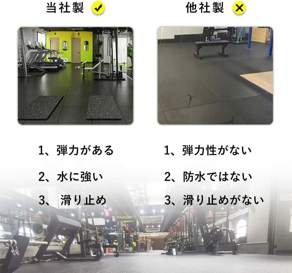 特注品　マットゴムマット 連結パーツ付き（無料） 20mm【 80枚セット】