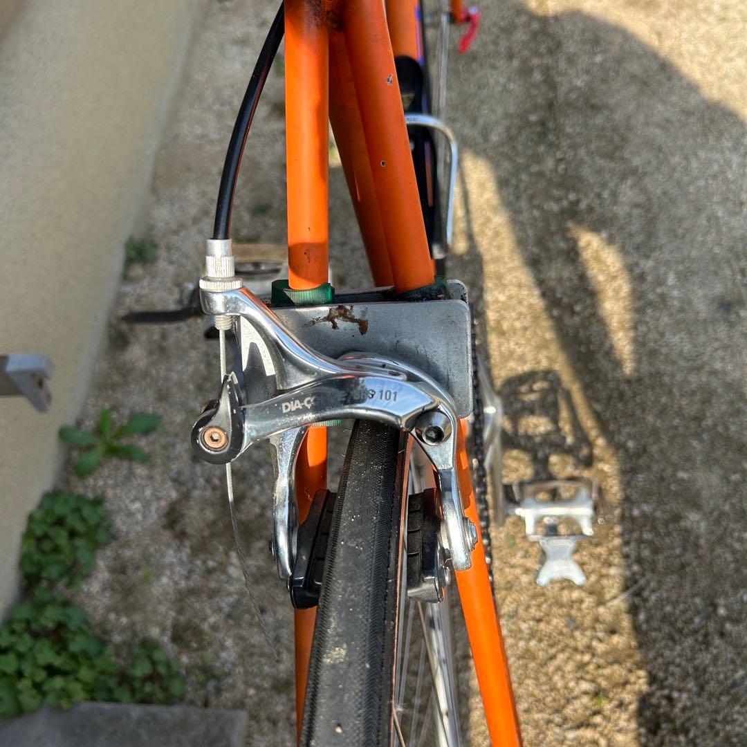 アンカー　ブリジストンフレーム競輪　自転車中古　街道ピスト練習用　完成車