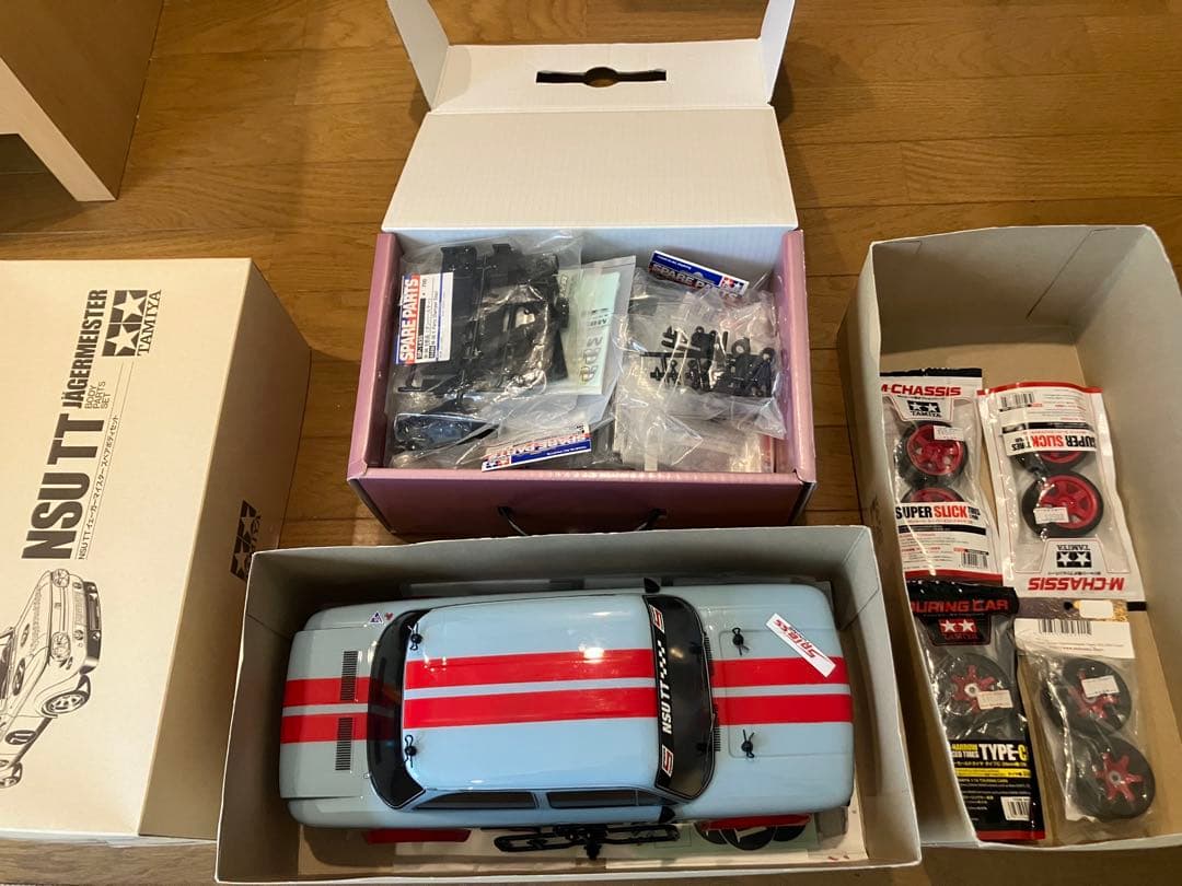 タミヤ Ｍ06PROシャーシ メカその他パーツ付き