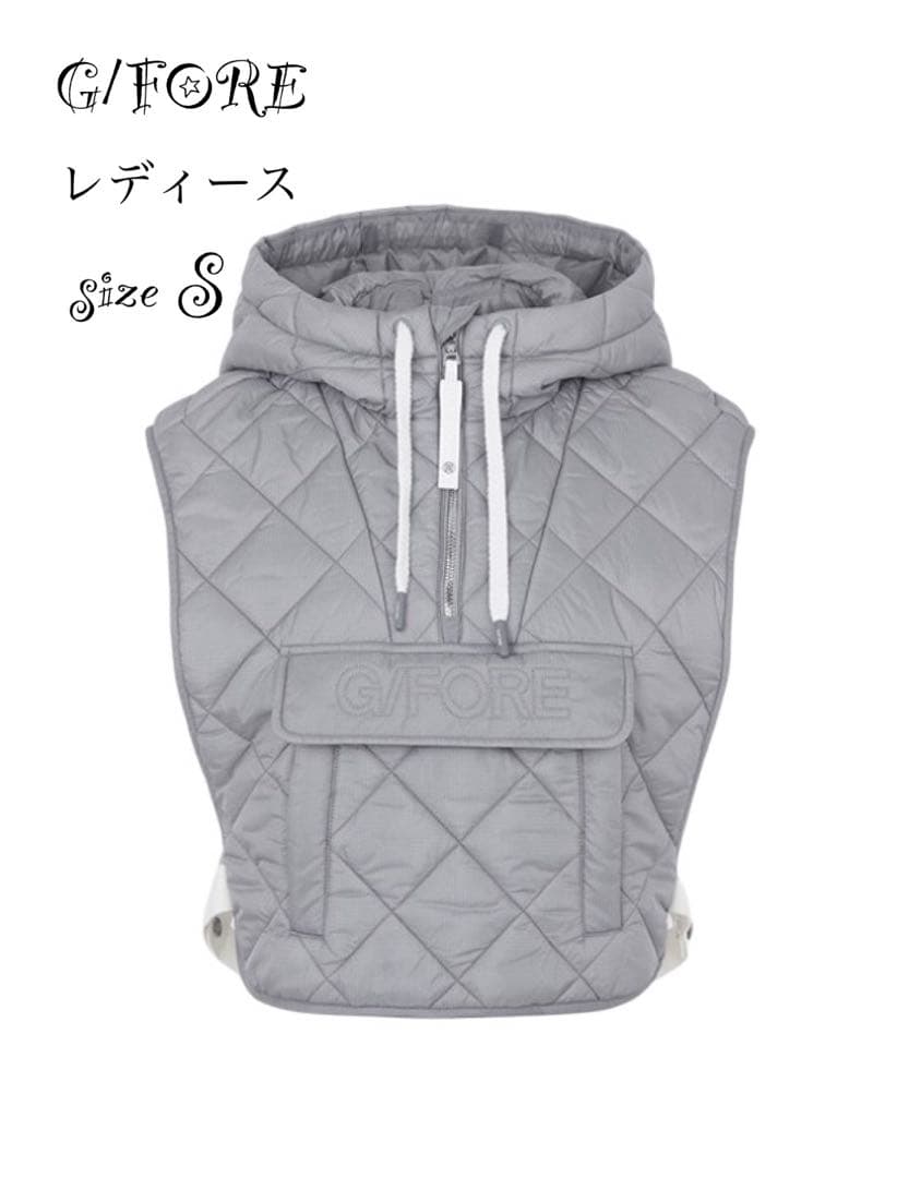 セール❣️新作G/FOREジーフォアレディーキルティングベストsizeSグレー