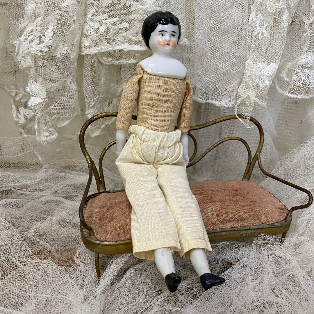 ドイツアンティーク チャイナヘッドドール 18cm