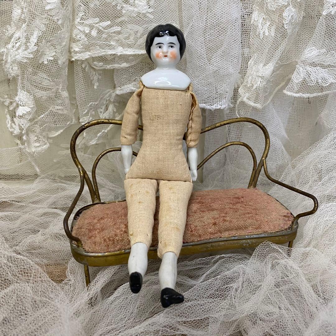 ドイツアンティーク チャイナヘッドドール 18cm