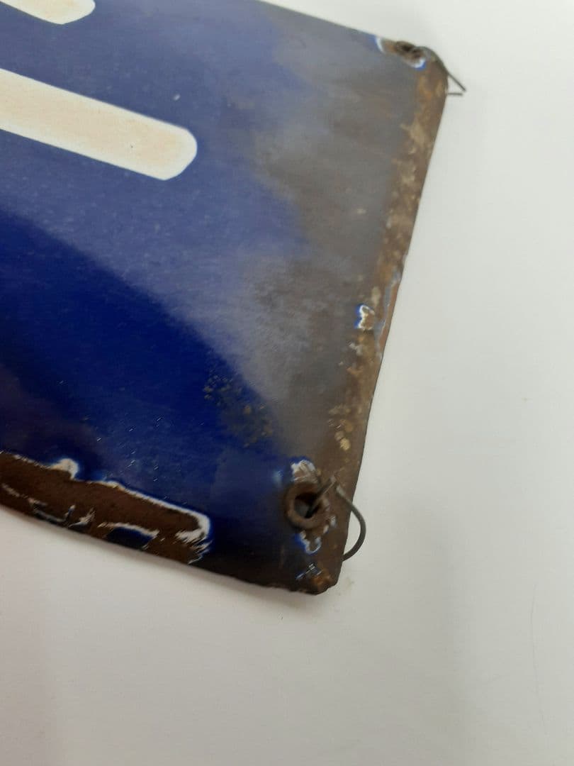 ホ*サ様 国鉄　鉄道　小山方面　ホーム方面板　行先板　ホーロー板