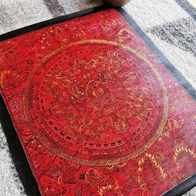 釈迦牟尼佛曼荼羅　弐　マンダラ　：　タンカ　仏画（額縁なし）