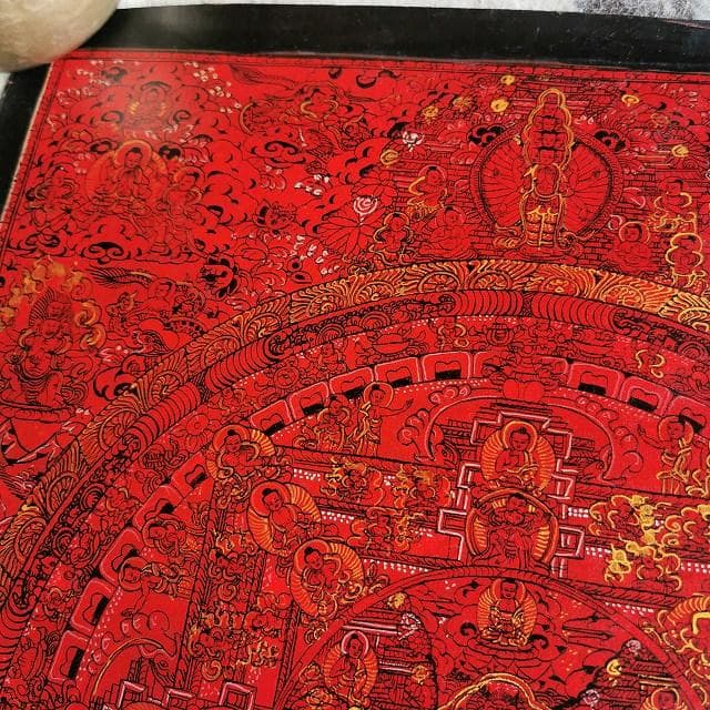 釈迦牟尼佛曼荼羅　弐　マンダラ　：　タンカ　仏画（額縁なし）