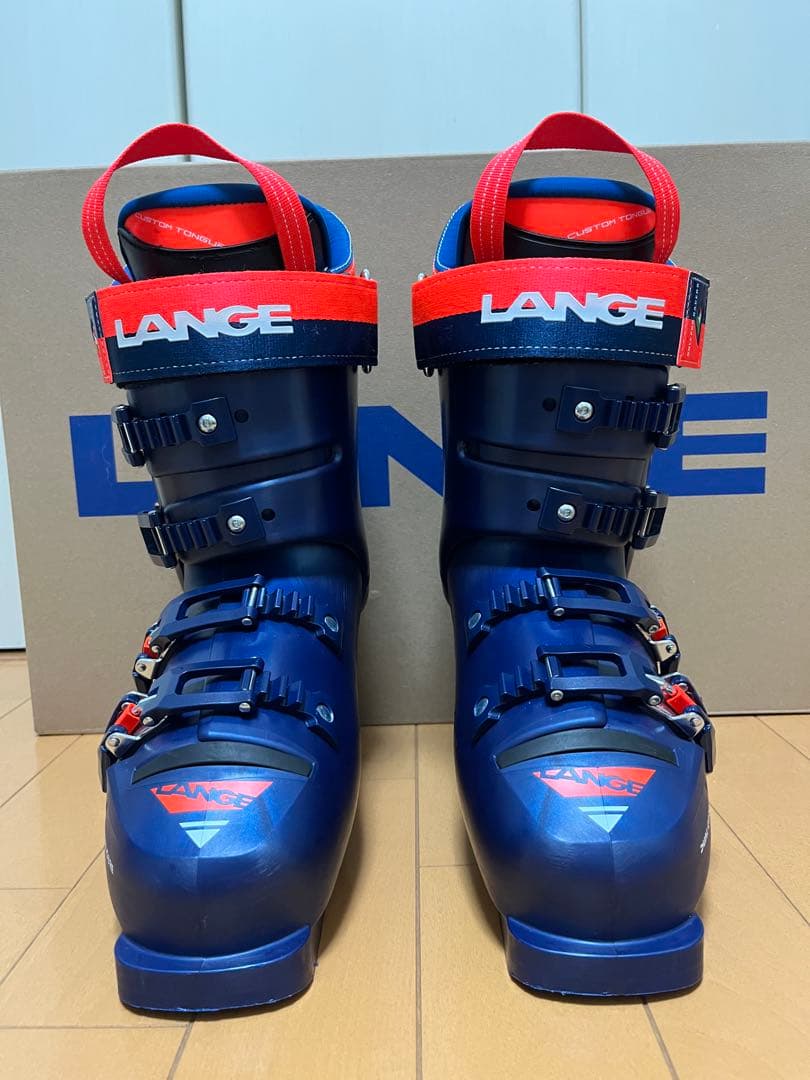 LANGE ラングスキーブーツ ネイビー/オレンジ