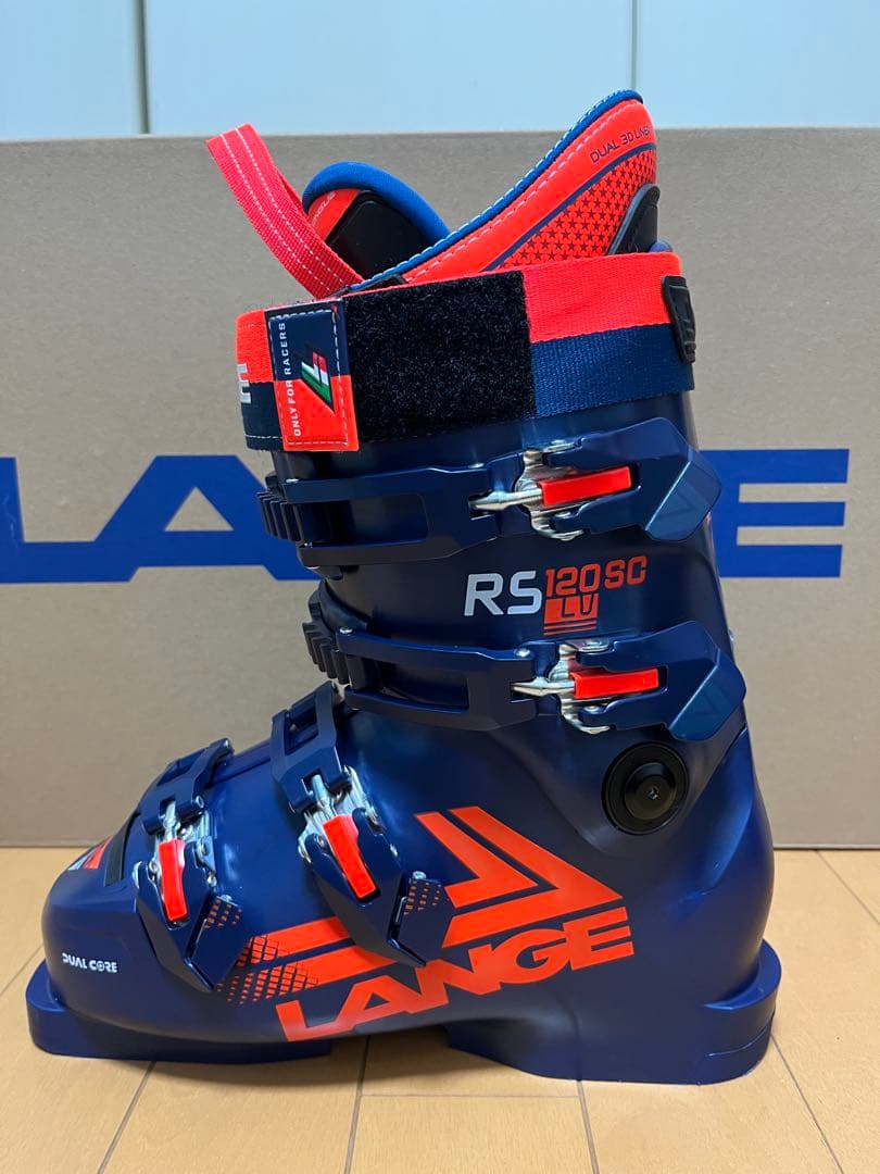 LANGE ラングスキーブーツ ネイビー/オレンジ