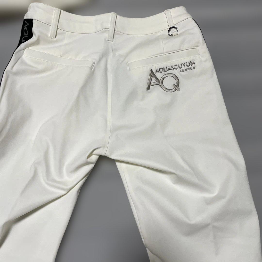 新品 AQUASCUTUM クリーミー　ゴルフウェア　ジョガーセットアップ春夏秋