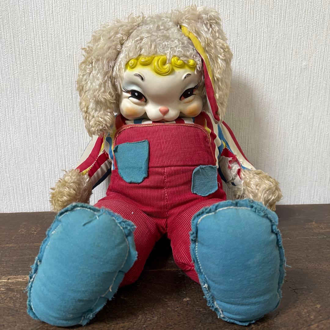 ラシュトン　うさぎ　バニー　ラバーフェイス　ビンテージ