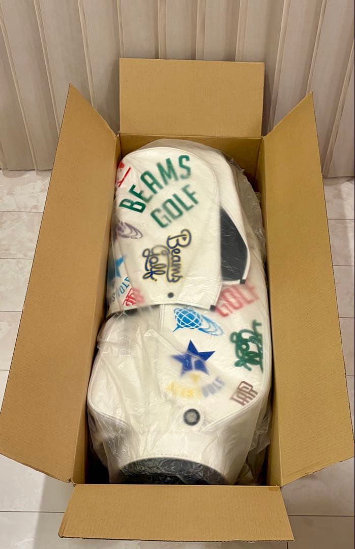 ［新品］渋野カラー BEAMS GOLF キャディバッグ ホワイト