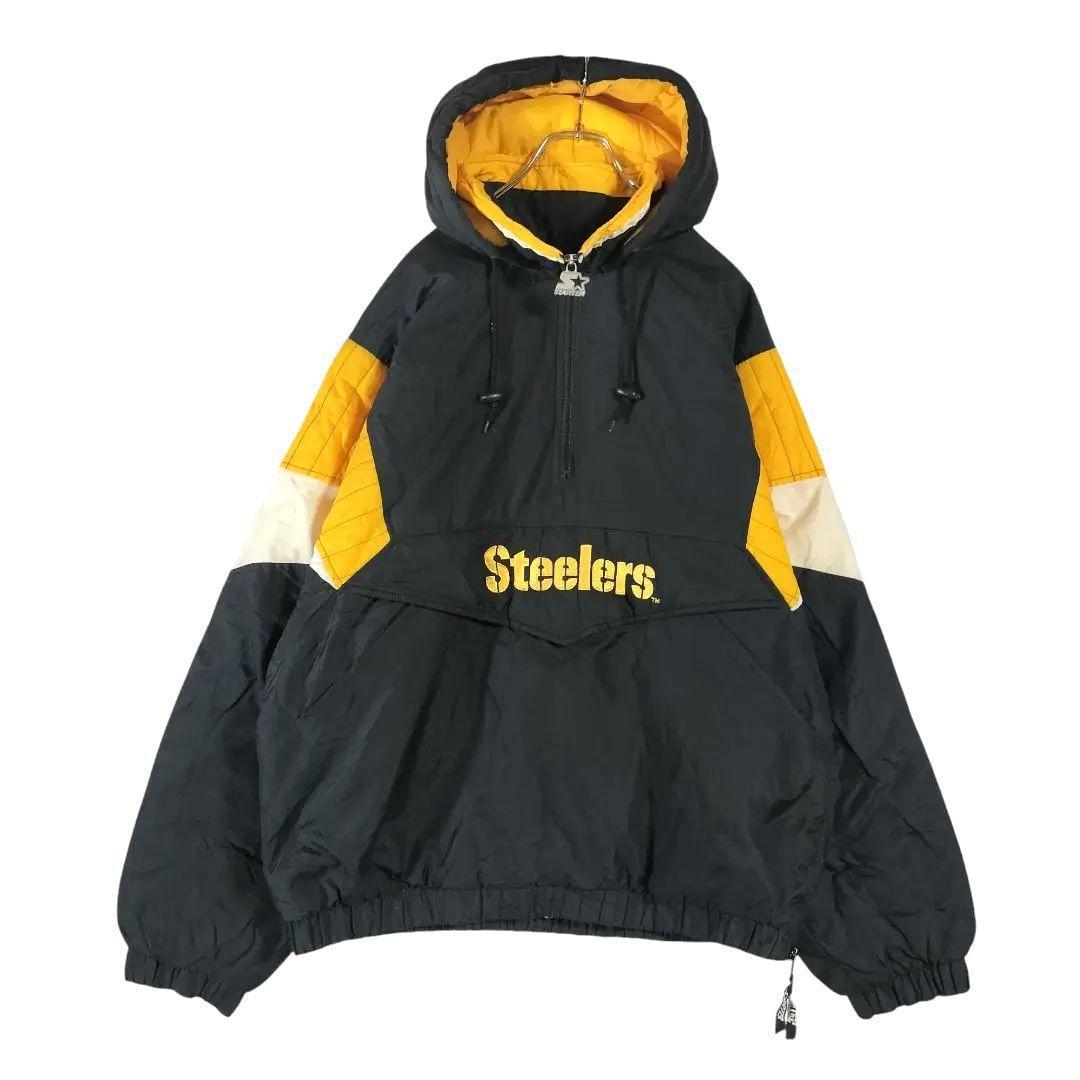 NFL ピッツバーグスティーラーズ 中綿 ウォームアップウェア L ブラック