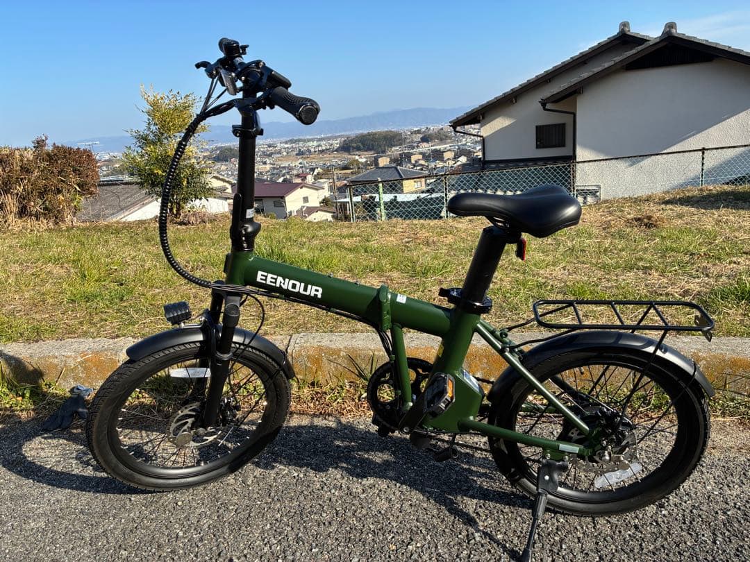 【走行少・室内保管・美品】　EENOUR C4　折り畳み電動アシスト自転車