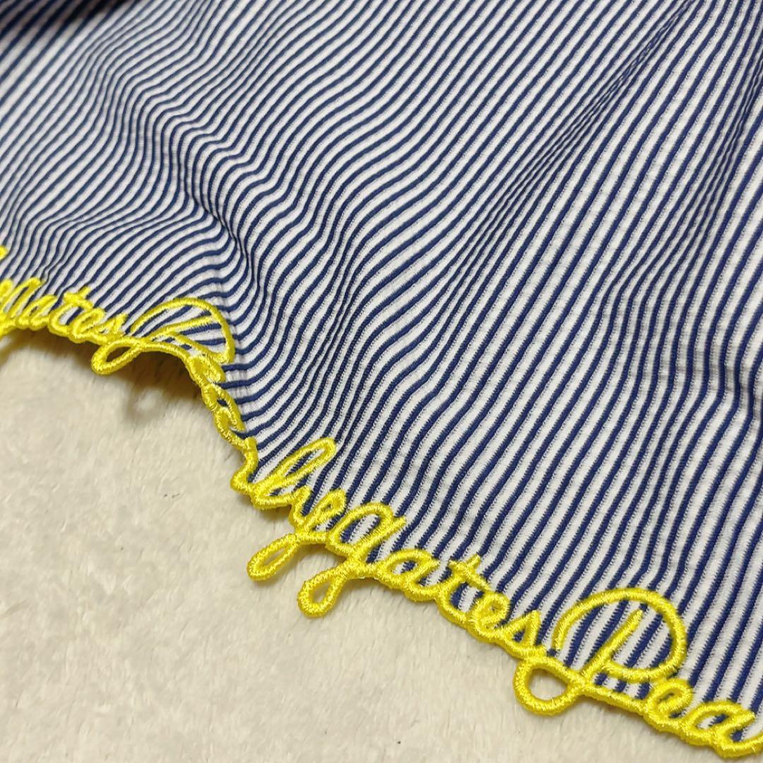 新品　近年　パーリーゲイツ　ストレッチ　サッカー　ストライプ ポロワンピース