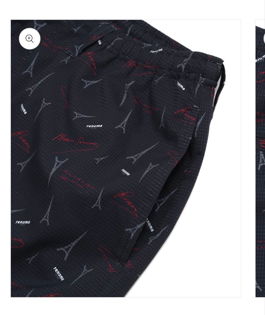 新品未使用　renoma golf print shorts レノマゴルフ