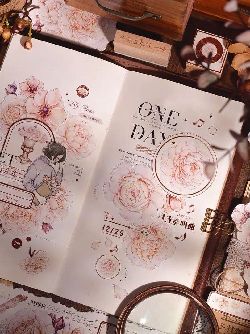 ⭐️SALE⭐️ 小白家文創《月白》海外マステ　マスキングテープ 【1099】