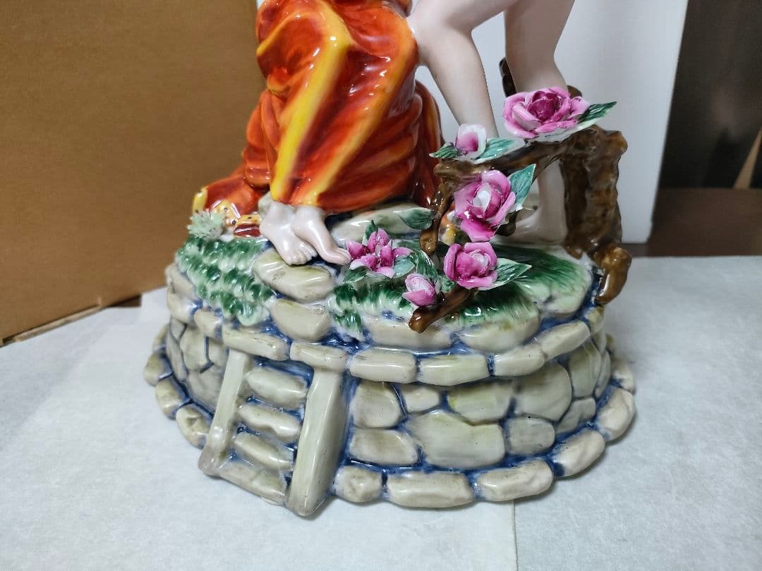 D*t様 マイセンMeissen　 フィギュリン　 天使と女性　 陶器人形　 置