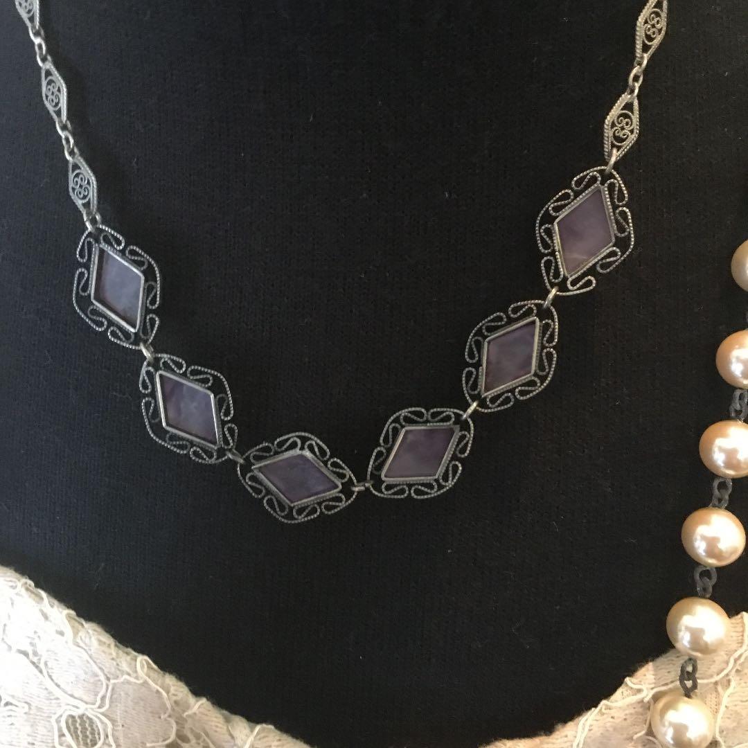 アンティークネックレス30's①