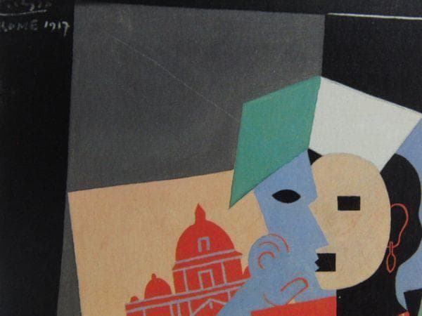 パブロ・ピカソ、イタリアの少女、希少な画集より、状態良好、新品高級額