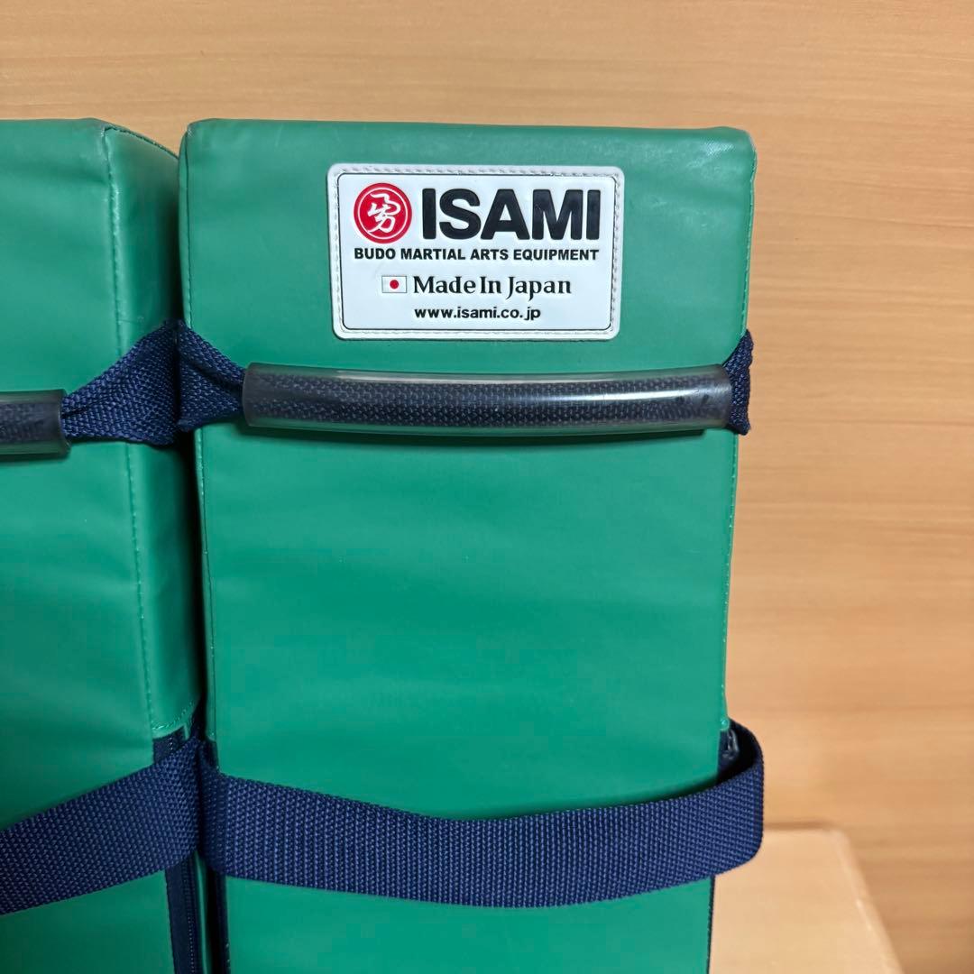 ISAMI イサミ カラー キックミット SD-400 グリーン 2点1組　C