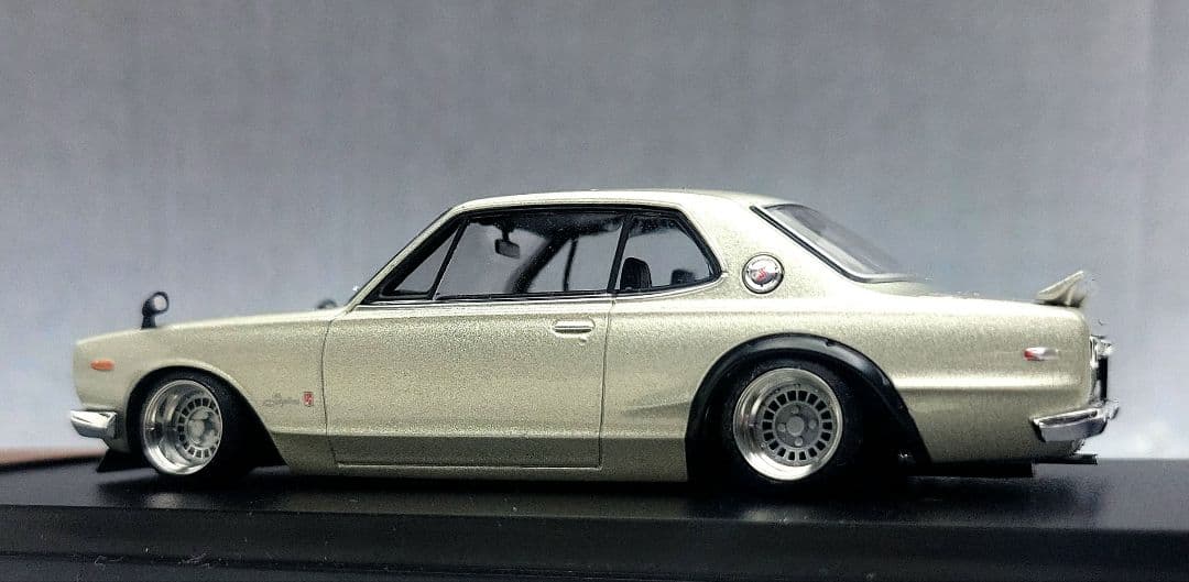 1/43　スカイライン改　ハコスカ2Dr　フォーカスレーシング　アルミ製　深リム