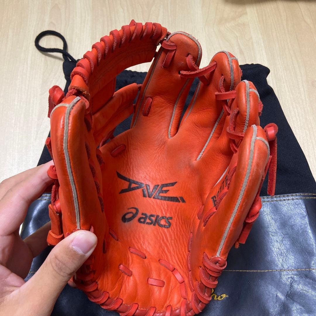 アシックス　野球　軟式　グローブ（ミズノプロ　のグローブケース付き）