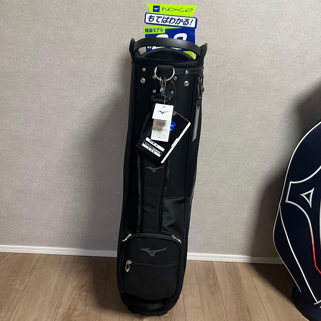 ミズノ　キャディバッグ　ゴルフバッグ　黒