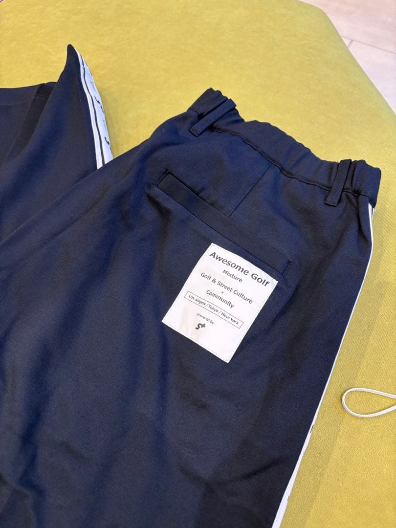 Sプラス サイドストライプ カジュアルパンツ