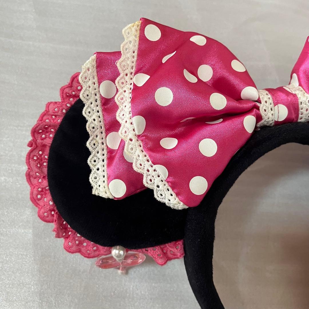 ディズニー イヤリングカチューシャ ミニー ピンク