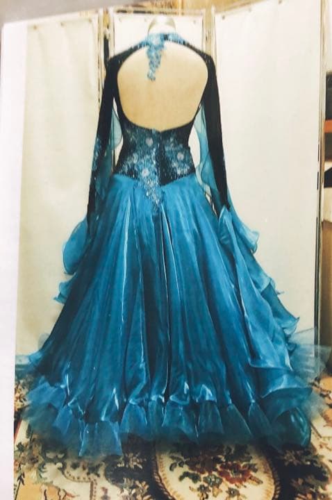 美品!!社交ダンス スタンダードドレス Ｍサイズ程度