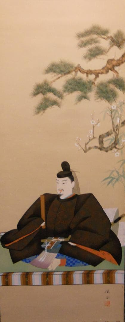 掛け軸 西村桜谷 菅公御像 絹本 希少 軸装 茶道具 掛軸 美品 です。