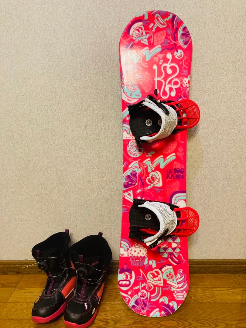 K2 キッズ用スノーボード 3点セット GROM PACK 100cm 子供用