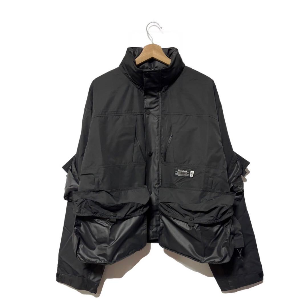 ラッセルノ ゴルフ 2Way カスタム ロング ジャケット ブラック 2XL 7