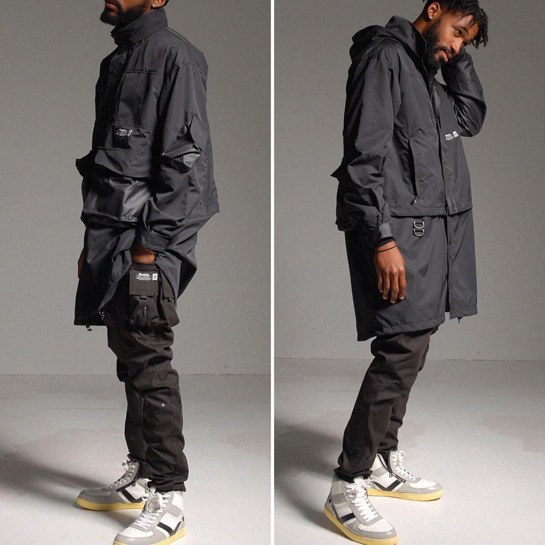 ラッセルノ ゴルフ 2Way カスタム ロング ジャケット ブラック 2XL 7