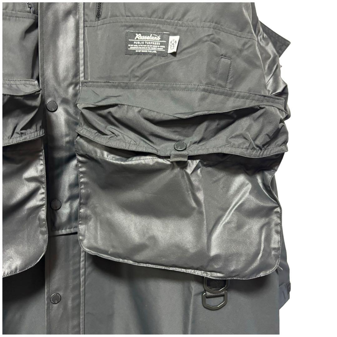 ラッセルノ ゴルフ 2Way カスタム ロング ジャケット ブラック 2XL 7