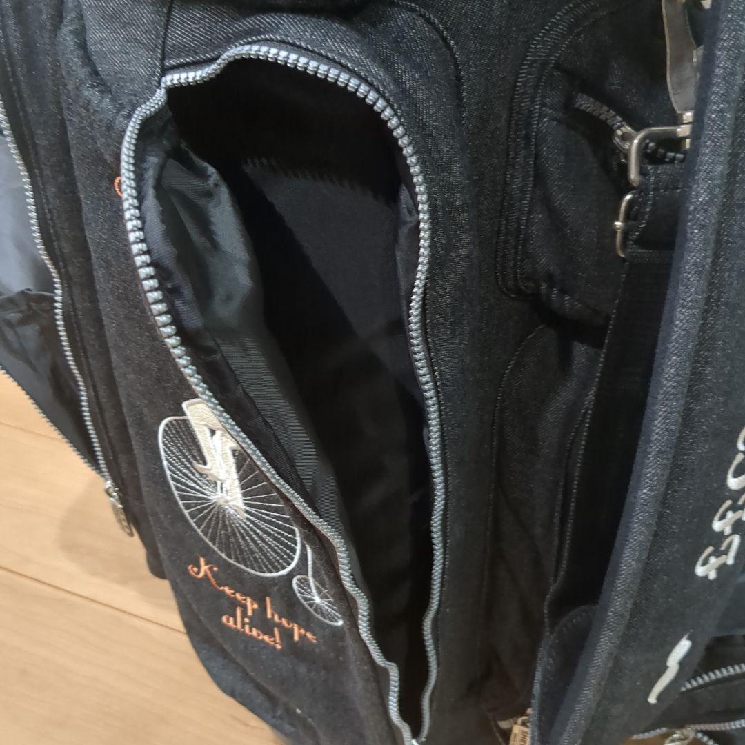 マッキーSheriff　デニムキャディバッグ、メンズ、レディース兼用、美品