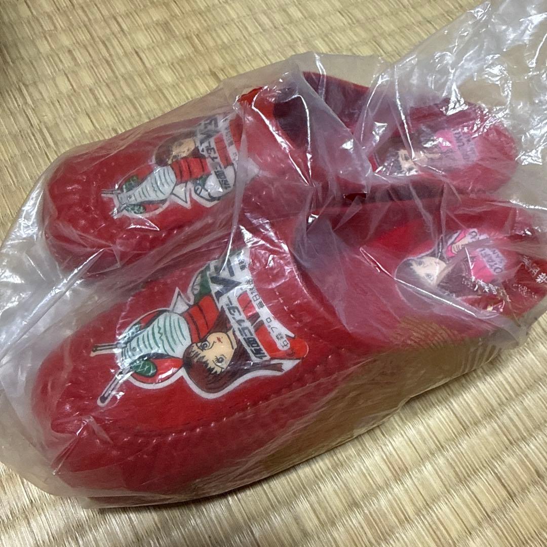 昭和レトロ　仮面ライダー V3 レッド 赤 子供用 サンダル