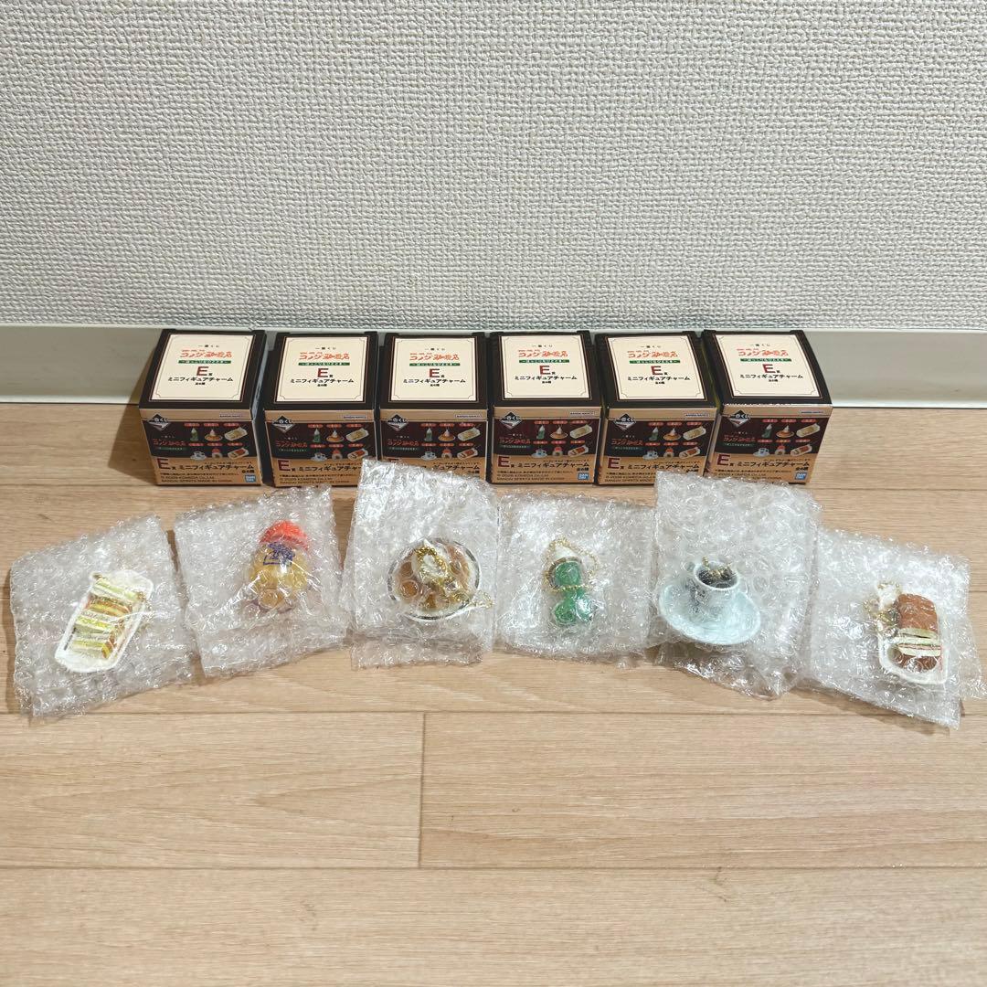 【コンプ6種セット】コメダ珈琲 D賞 Ｅ賞 ミニフィギュアチャーム 一番くじ