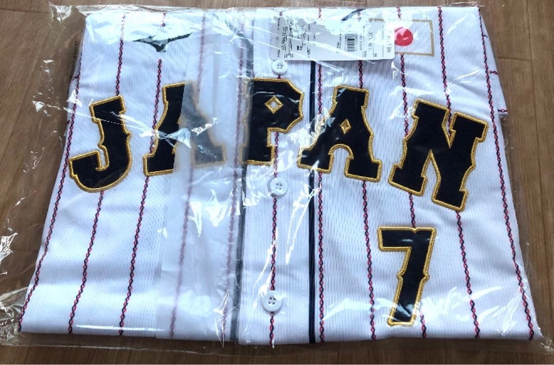新品★侍ジャパン★WBC佐藤輝明が中野から引き継ぐ背番号７★阪神タイガース★縦縞