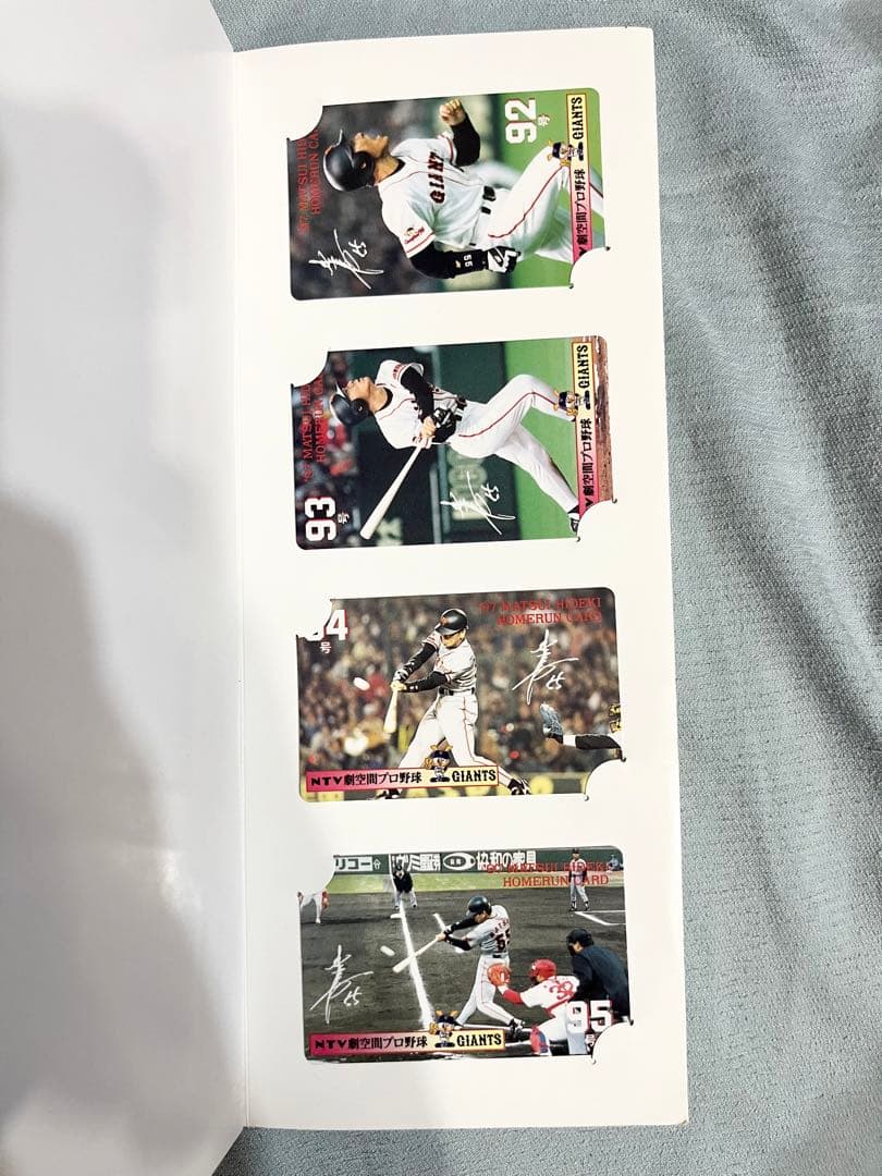 【全盛期•希少価値】松井秀喜ホームランカード 連番92号〜128号