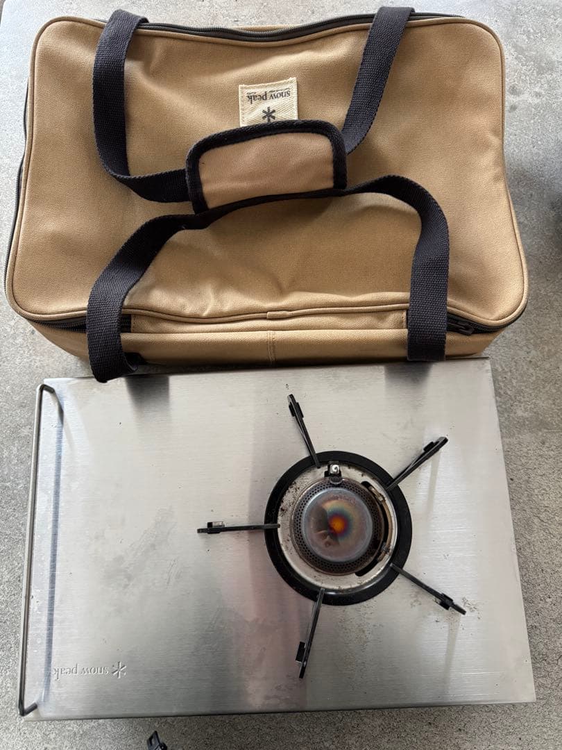 スノーピーク 廃盤品 ギガパワープレートバーナーLI ケースセット